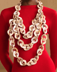 Zaria Cascading Chain - Natural,Necklaces, Sassy Jones,