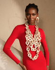 Zaria Cascading Chain - Natural,Necklaces, Sassy Jones,
