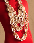Zaria Cascading Chain - Natural,Necklaces, Sassy Jones,
