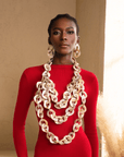 Zaria Cascading Chain - Natural,Necklaces, Sassy Jones,