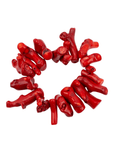 Ziva Natural Coral Stretch Bracelet - Red Coral,Bracelets, Sassy Jones,