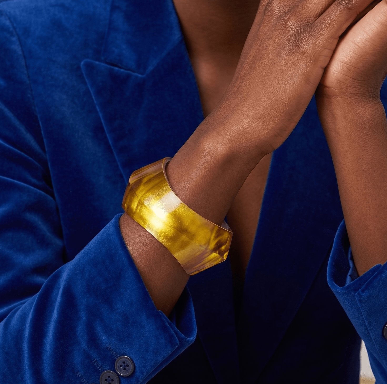 Zola Golden Ice Bangle,Bracelets, Sassy Jones,