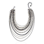 Amena Chain Necklace - Silver (Pre Order Ships Out: July 2023) - Sassy Jones