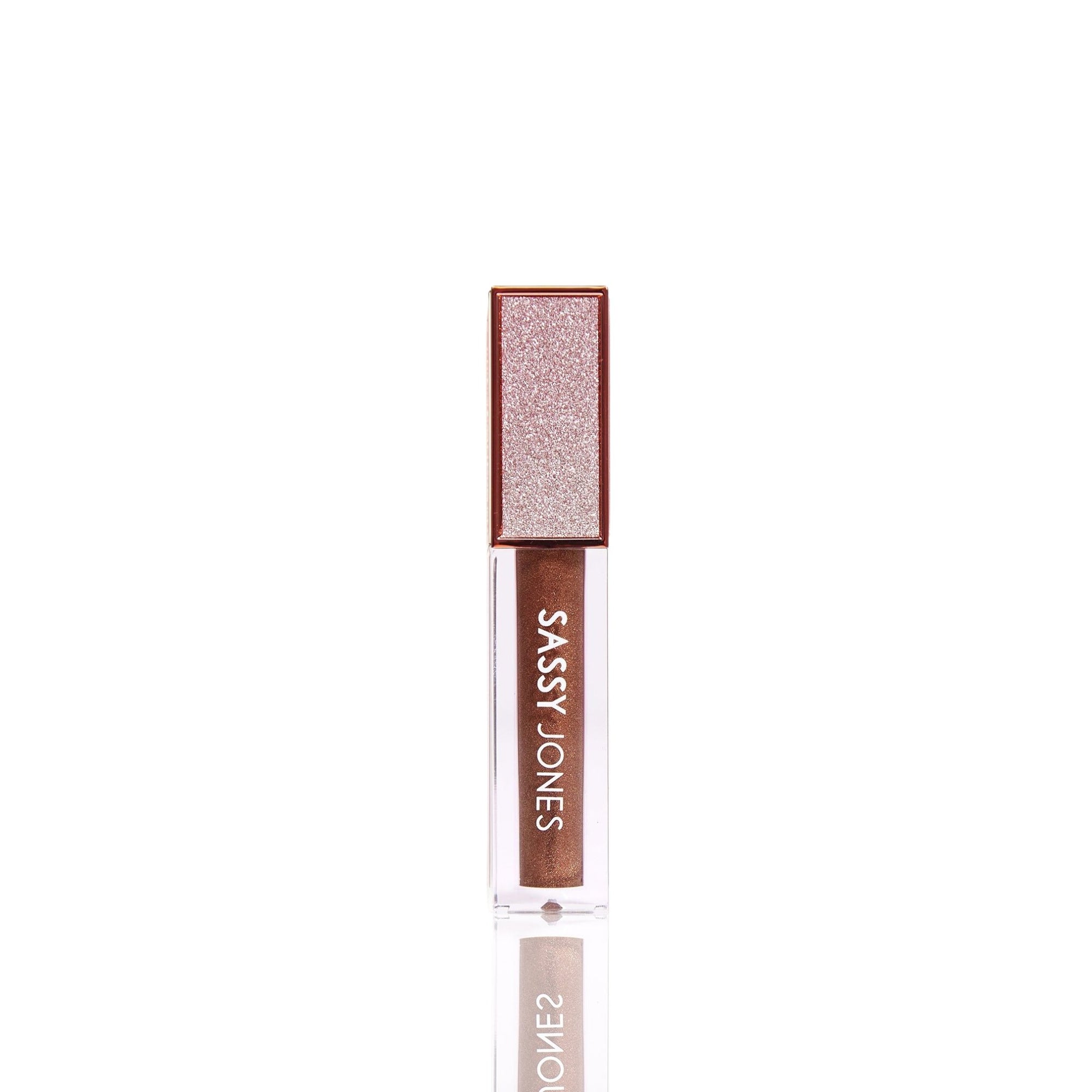 Booskie - Sparkle Luxe Lip Gloss - Sassy Jones Hydrating lip gloss Bold lip gloss Long-lasting non-stick lip gloss Luxurious lip gloss High-pigment lip gloss Everyday wear lip gloss Pigment-rich lip gloss Smooth finish lip gloss Natural ingredient lip gloss