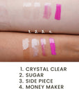 Crystal Clear Luxe Lip Gloss w/ CBD - Sassy Jones Hydrating lip gloss Bold lip gloss Long-lasting non-stick lip gloss Luxurious lip gloss High-pigment lip gloss Everyday wear lip gloss Pigment-rich lip gloss Smooth finish lip gloss Natural ingredient lip gloss