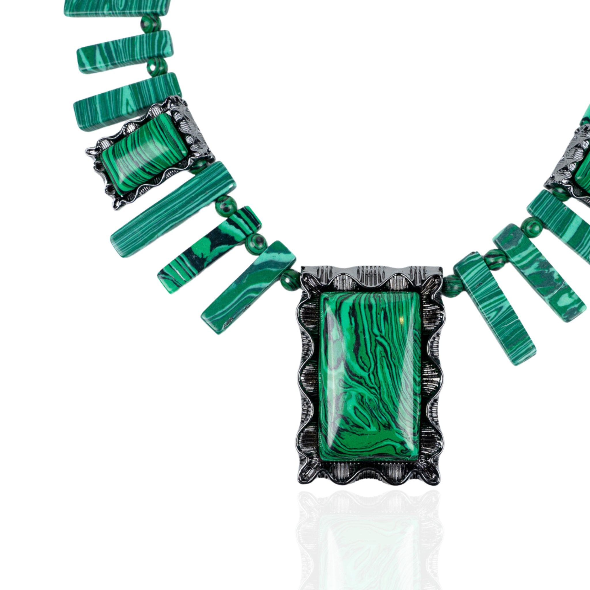 Energy Necklace - Emerald - Sassy Jones