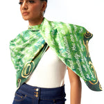 Energy Silk Blend Scarf - Emerald - Sassy Jones