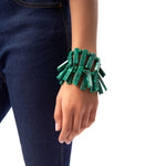 Energy Stretch Bracelet - Emerald - Sassy Jones