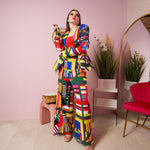 Fiorella Luxe Patchwork Blazer - Abstract - Sassy Jones