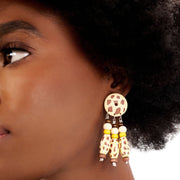 Jasiri Dangle Earrings - Safari - Sassy Jones