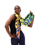 Maasai Sherrie Silk Blend Oversized Scarf - Multi - Sassy Jones