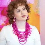 Malia Glass Sparkler - Hot Pink (Detachable Layers) - Sassy Jones