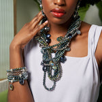 Malia Glass Stretch Bracelet Stack - Rich Auntie - Sassy Jones