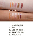 Mandarin Sparkle Luxe Lip Gloss - Sassy Jones Hydrating lip gloss Bold lip gloss Long-lasting non-stick lip gloss Luxurious lip gloss High-pigment lip gloss Everyday wear lip gloss Pigment-rich lip gloss Smooth finish lip gloss Natural ingredient lip gloss