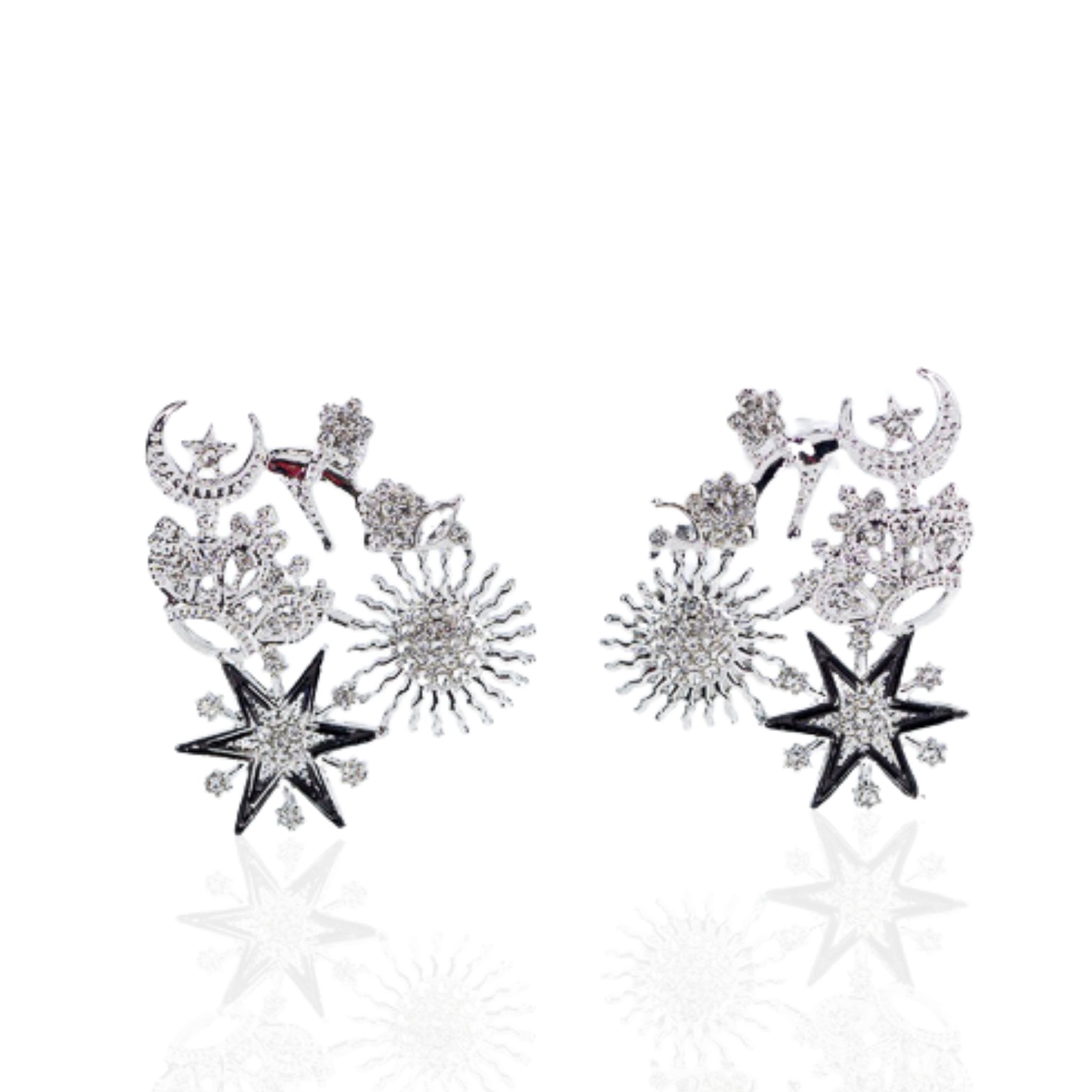 Miss Youniverse Earring - Silver - Sassy Jones