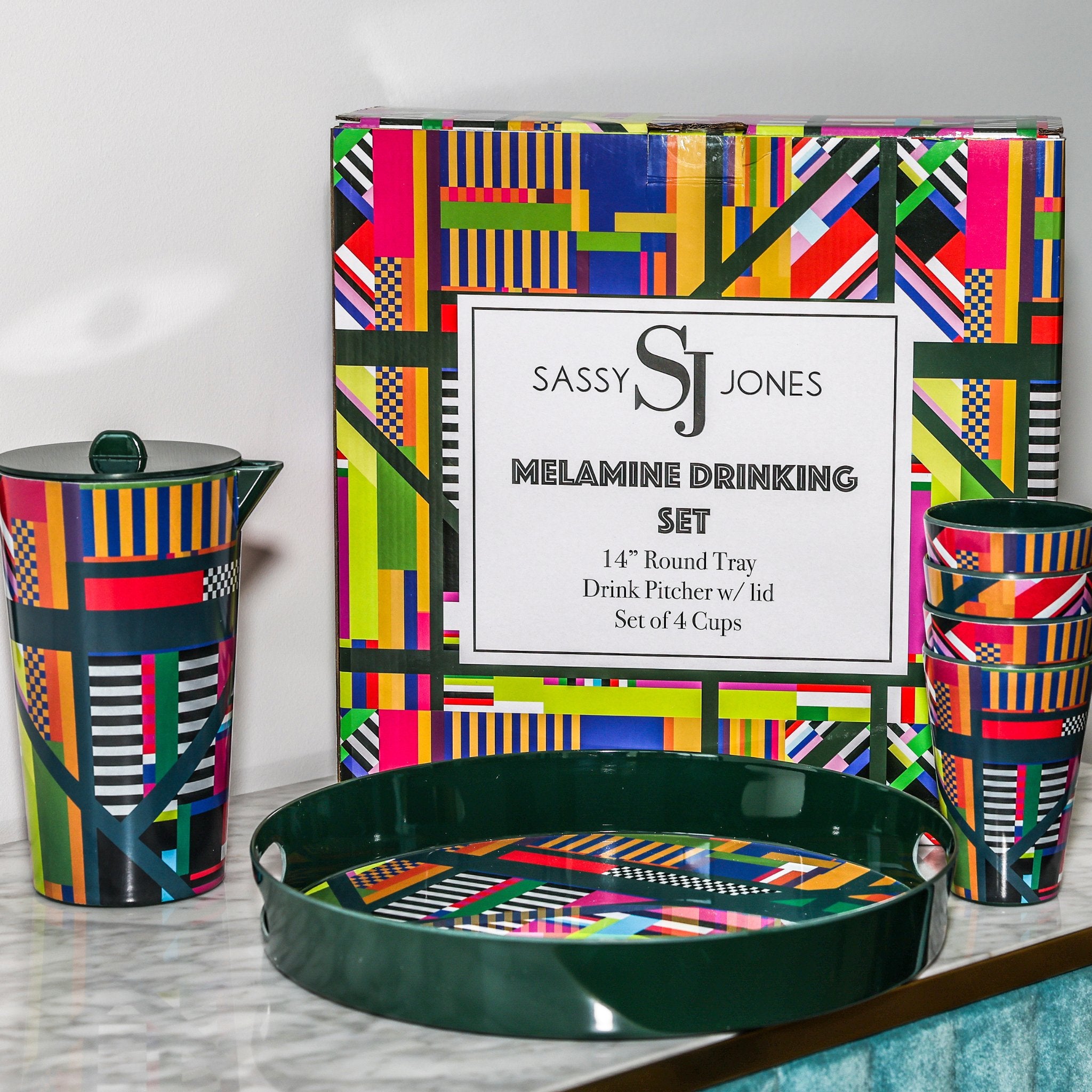 Mzuri Drinking Set - Abstract - Sassy Jones