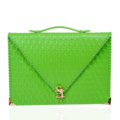 Large Clutch Bag - Greens