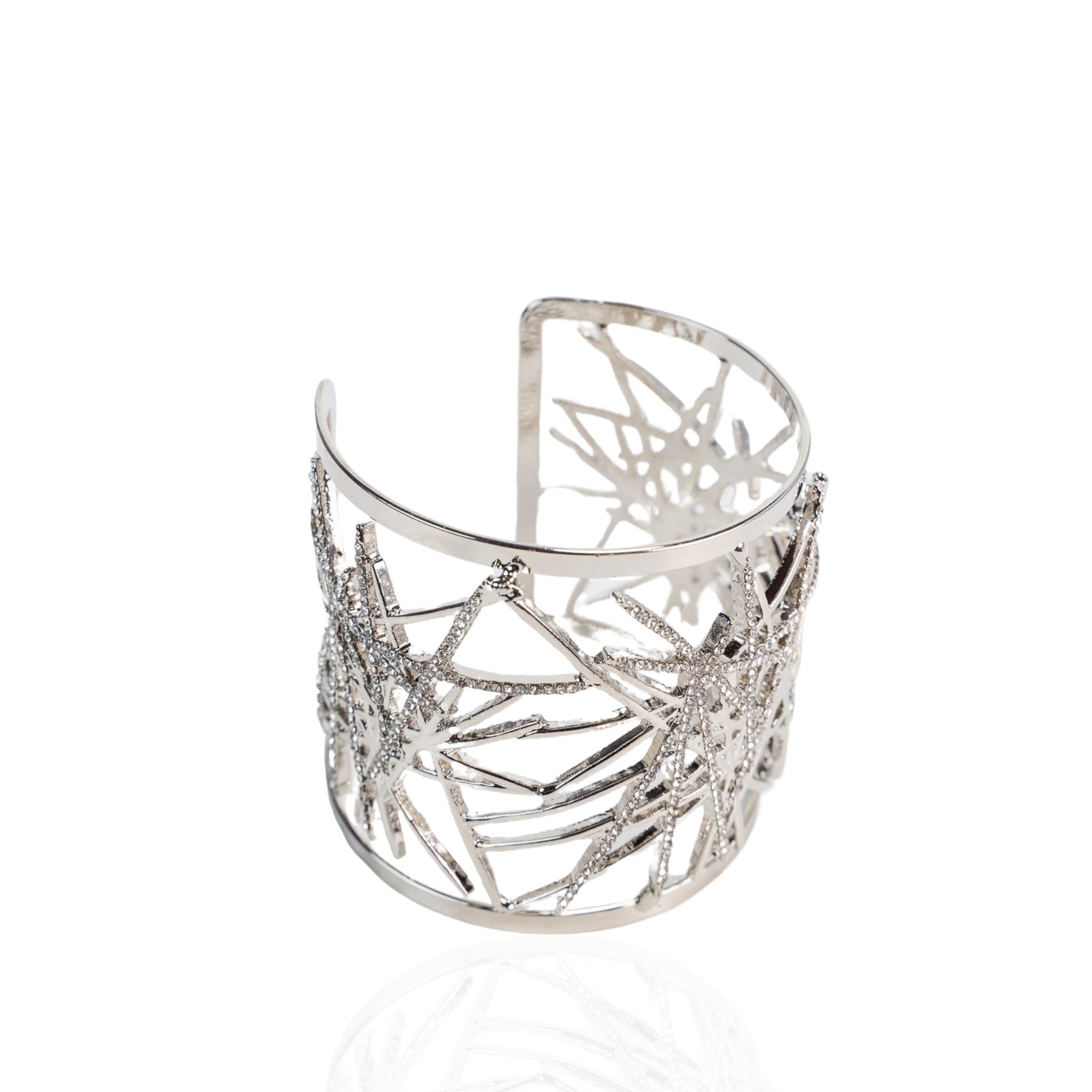 Origami Cuff - Silver - Sassy Jones