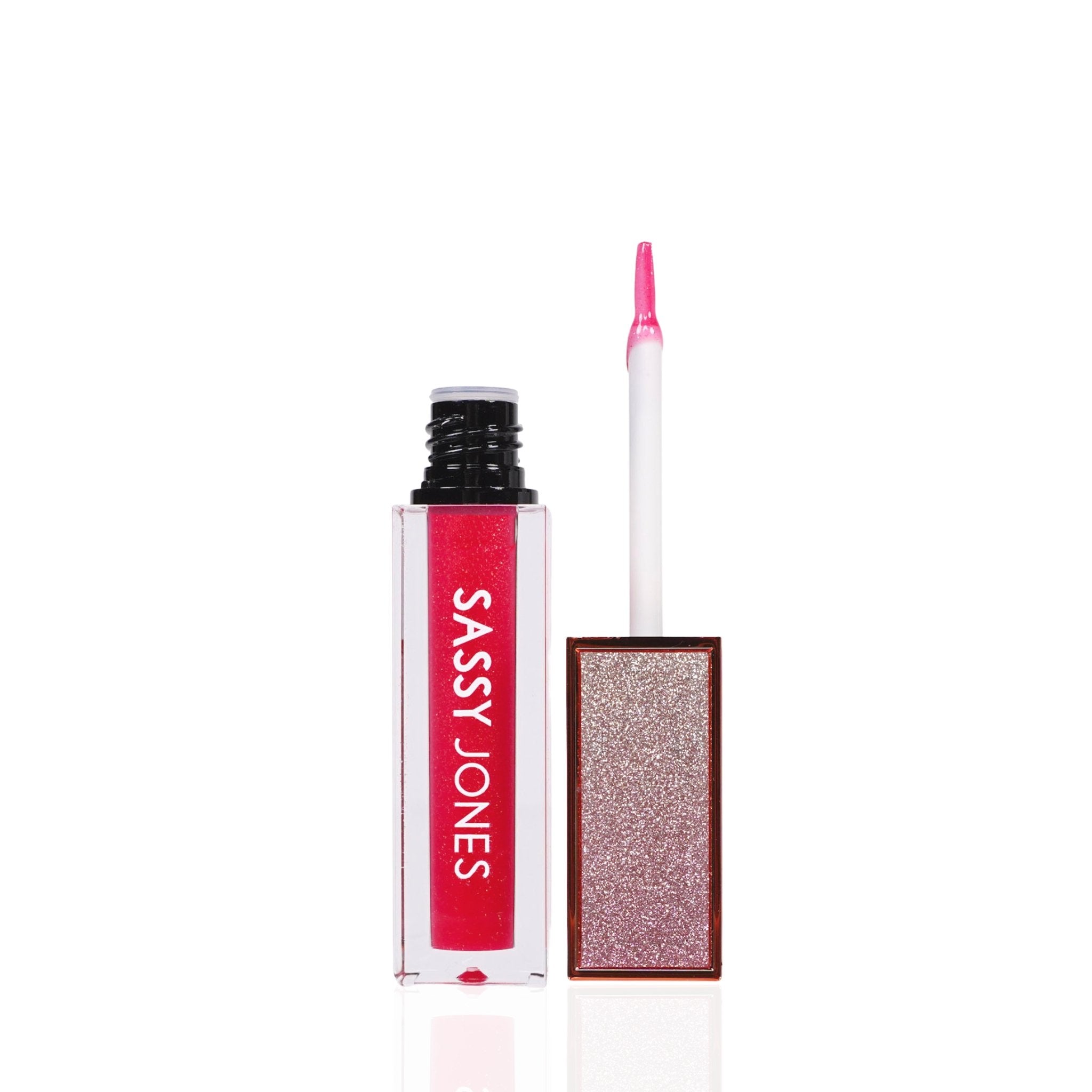 Sweet Red Sparkle Luxe Lip Gloss - Sassy Jones
